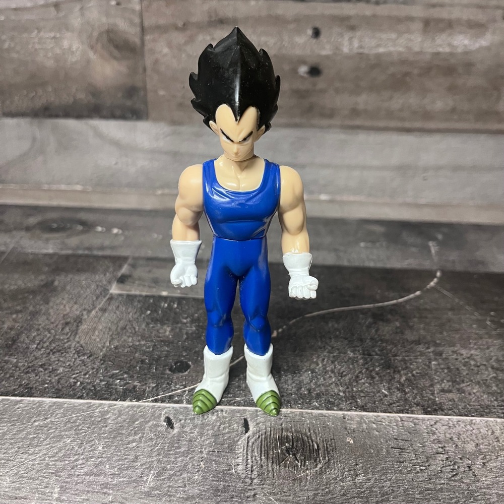 Vintage 1989 Bandai Dragon Ball Z Vegeta Action Figure Blue Suit 5 inch